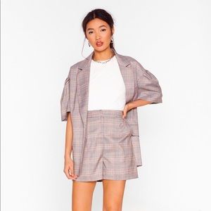 Nasty Gal Grey Oversized Blazer (NWT)
